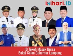 Bursa Bakal Calon Gubernur Lampung Menghangat, Siapa Sajakah Mereka? Simak Ulasannya Berikut Ini