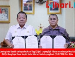 Gubernur dan Kajati Lampung Teken MoU