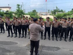 Amankan JPO dan Fly Over Jalan Tol, Sebanyak 60 Personil BKO Samapta Polda Lampung Diterjunkan