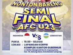 Gubernur Lampung Arinal Djunaidi Himbau Masyarakat Tertib dan Tidak Buang Sampah Sembarangan Saat Nobar Timnas Indonesia VS Timnas Uzbekistan