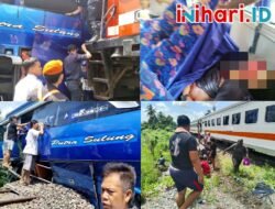 Korban Kereta Ekspres Tabrak Bus Putra Sulung, 13 Luka-Luka 1 Meninggal