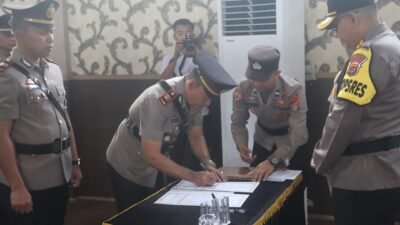 Sejumlah Kasat dan Kapolsek di Polres Lampung Selatan Dimutasi