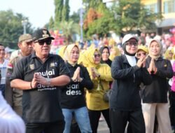 Gubernur Arinal dan Ibu Riana Senam Lampung Berjaya Bersama Masyarakat Lampung Utara