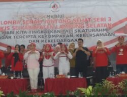 Sekda Lamsel Thamrin Membuka Lomba Senam KJS dari 17 Kecamatan