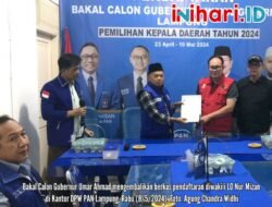 Diwakili LO Nur Mizan, Umar Ahmad Kembalikan Berkas Pencalonan ke Penjaringan PAN Lampung