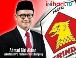 Sekretaris Gerindra Lampung Ahmad Giri Akbar Sambut Baik Keputusan KPU Caleg Terpilih Maju Calonkada Tidak Perlu Mundur