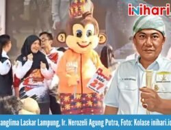 Panglima Laskar Lampung Nerozeli Himbau Masyarakat Adat Bersatu Tolak Maskot Kera Berpakaian Adat Lampung