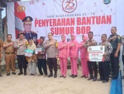 Polda Lampung Serahkan Bantuan Sumur Bor di Desa Marga Agung, Bupati Nanang : Terimakasih Pak Kapolda