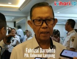 Ini yang Dilakukan Fahrizal Darminto Dihari Pertama Sebagai Plh Gubernur Lampung