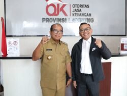 Pj Gubernur Samsudin Tinjau Kantor Pusat Bank Lampung dan Kunjungi Kantor OJK Lampung