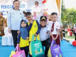 Pj. Gubernur Samsudin Lakukan Pencanangan PIN Polio Tingkat Provinsi Lampung Tahun 2024, Sasar 1.259.539 Anak Usia 0-7 Tahun