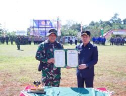 Pj Bupati Pringsewu Resmi Membuka KegiatanTMMD Ke-121, di Pekon Fajar Mulia, Pringsewu