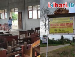 Lapor Pak Bupati!  Mangkrak Dua Tahun, Proyek Perpustakaan SMP 2 Bandar Mataram Kok Sudah PHO?
