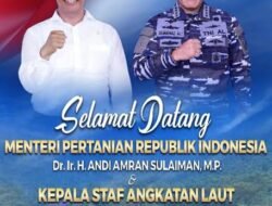 KASAL dan Menteri Pertanian Hari Ini ke Lampung, Ini Jadwal Kegiatannya