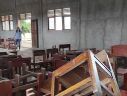 Disdikbud Lampung Tengah Bangun Gedung Perpustakaan SMPN 2 Bandar Mataram Diduga Asal Jadi