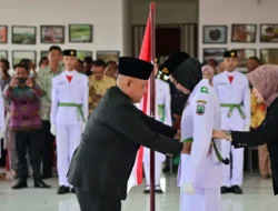 Bupati Nanang Ermanto Kukuhkan Anggota Paskibraka Lampung Selatan