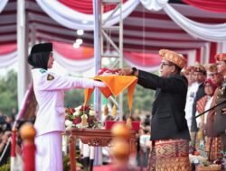 Terukir Sejarah, di Era Pj Gubernur Samsudin Pemprov Lampung Pertamakali Merayakan Upacara Bendera di Komplek Perkantoran Kota Baru yang Lama Terbengkalai