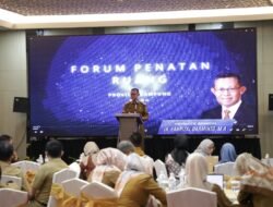 Sekdaprov Fahrizal Buka Rakor Forum Penataan Ruang Provinsi Lampung Tahun 2024 