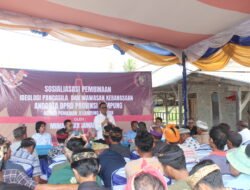 Gelar Sosiaslisasi PIPWK di Desa Tri Dharmayoga, Warga Minta Bantuan Sarana Ibadah Pura Pasek Gelgel