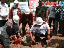Peletakan Batu Pertama Pembangunan Kantor Pujakesuma, Bupati Nanang Ermanto Nyatakan Siap Suport dan Mendukung