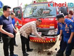 Tingkatkan Pelayanan Dinas Damkarmat Lamsel Tambah Satu Armada Baru