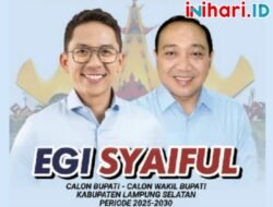 Pasangan Egi -Syaiful Besok Daftar KPU dan Gelar Deklarasi di Lapangan Cipta Karya, Kalianda