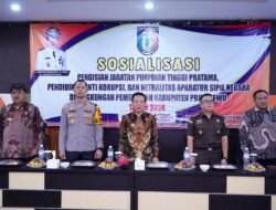 Membuka Sosialisasi Pengisian Jabatan Tinggi Pratama dan Pendidikan Anti Korupsi, Begini Pesan Pj Bupati Marindo Kurniawan