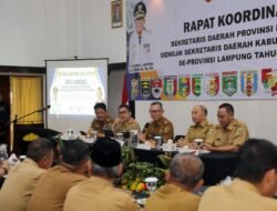 Sekdaprov Fahrizal Pimpin Rakor Sekretaris Daerah Kabupaten/Kota se-Provinsi Lampung