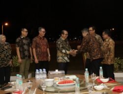 Jalin Kerjasama Kelompok Usaha Bank, Pj. Gubernur Samsudin Melakukan Ramah Tamah dengan Pimpinan PT. Bank Lampung dan PT. Bank Jatim di Mahan Agung