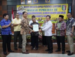 Pj Bupati Pringsewu Terima Kunjungan Reses Anggota DPRD Provinsi Lampung