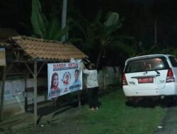 Lagi, Diduga ASN Pesawaran Tidak Netral Gunakan Mobil Dinas Pasang Banner Nanda-Anton