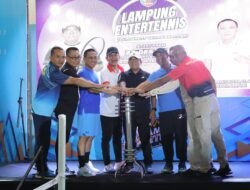 Pj. Gubernur Samsudin Buka Lampung Entertennis Turnament 2024 untuk Petenis Pemula di Green Sport Arena, Komplek Dinas Kantor Gubernur, Bandarlampung