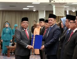 Lantik 12 Pejabat Pimpinan Tinggi Pratama Lampung di Ujung Masa Jabatannya, Begini Penjelasan Pj Gubernur Samsudin