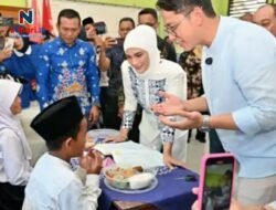 Didampingi Bupati  Lampung Selatan Terpilih Radityo Egi Pratama, Putri Zulhas Bagikan Makanan Bergizi Gratis di SDN 1 Sidorejo