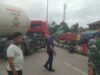 Truk Pengangkut Gas LPG Tabrak Motor di Depan SPBU Rajabasa, Satu Orang Perempuan Tewas Terlindas