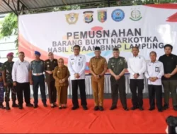 Hadiri Pemusnahan Narkoba oleh BNNP Lampung Begini Kata Anggota Komisi I DPRD Lampung Rahmat Visa Arifin