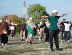Pimpin Apel dan Senam Bersama Begini Pesan Bupati Pringsewu Riyanto Pamungkas
