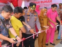 Kapolresta Bandar Lampung Resmikan Rumah Baru untuk Korban Longsor di Gedong Air