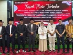 Sah, KPU Pesawaran Tetapkan Nanda-Anton sebagai Bupati dan Wakil Bupati Terpilih