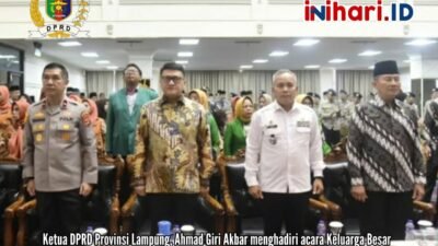 Ketua DPRD Lampung Hadiri Peringatan HUT ke-26 PP Polri
