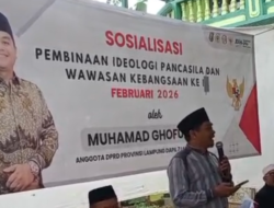Sosialisasi Pancasila di Lampung Tengah, Muhamad Ghofur Tekankan Peran Pesantren Perkuat Karakter Bangsa